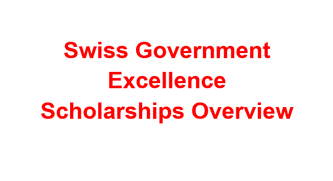 Swiss Government Excellence Scholarships