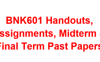 BNK601 Handouts