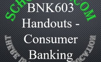 BNK603 Handouts - Consumer Banking